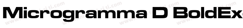 Microgramma D BoldEx字体转换